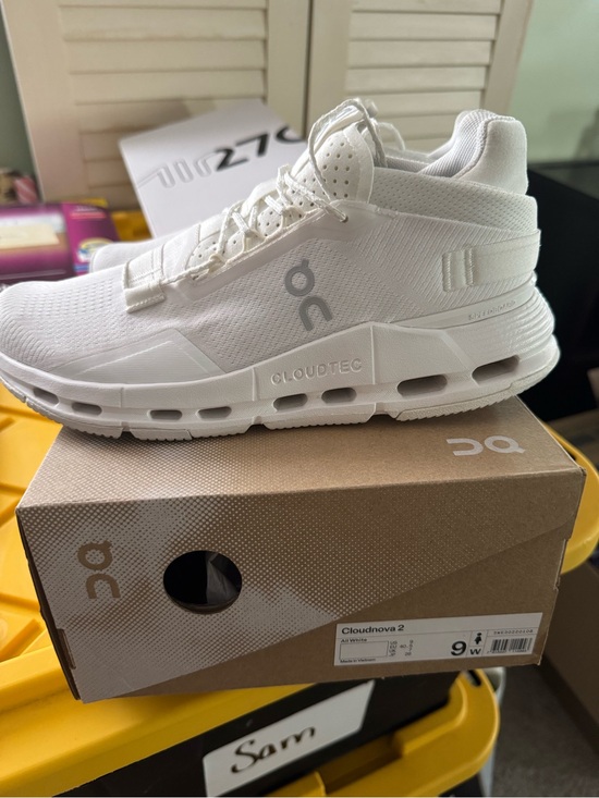 On Running Shoes - On Running Cloudnova 2 All White Women's Sneakers